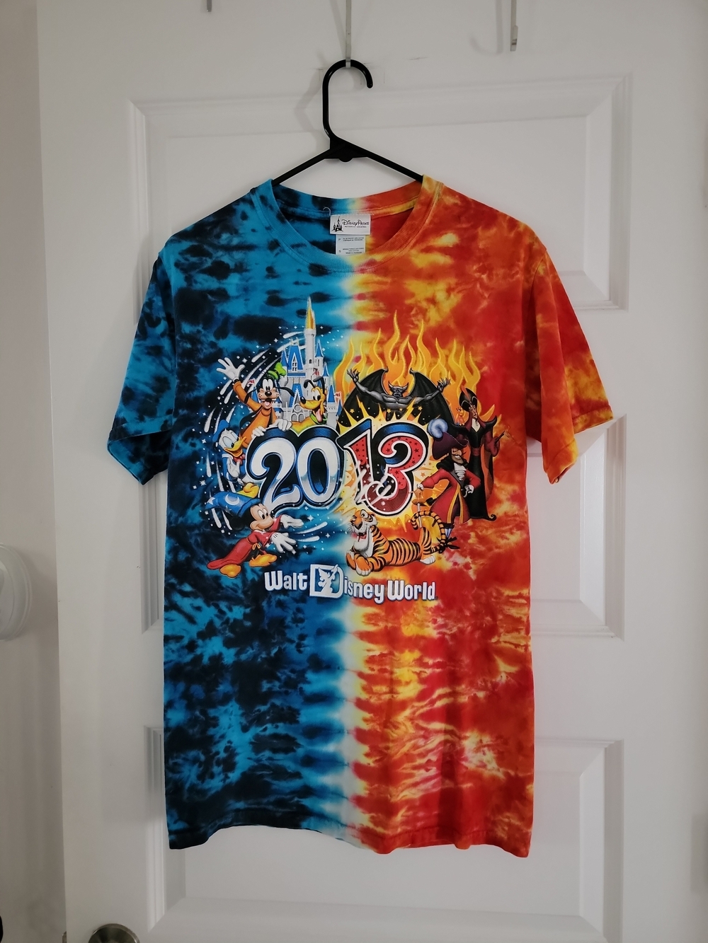 Walt Disney World 2013 Tie-Dye Graphic Tee - Blue & Orange